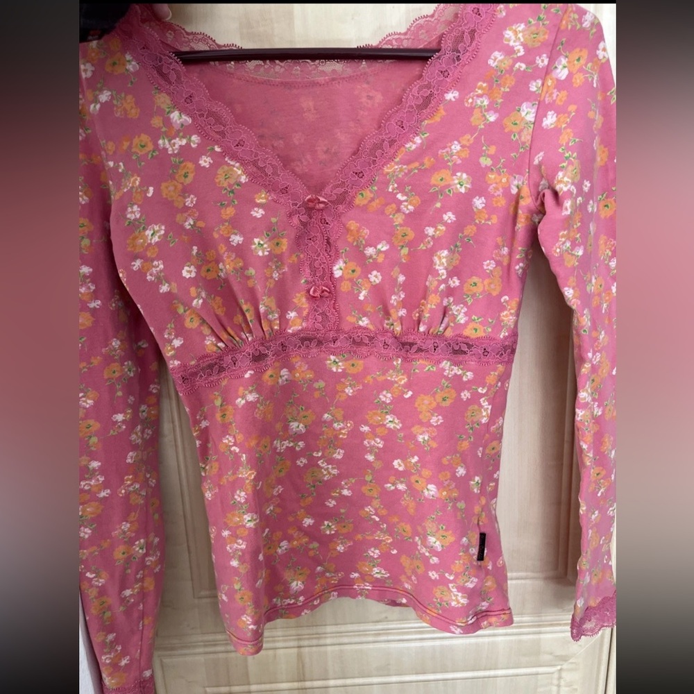 Pierre Cardin Pink Floral Top